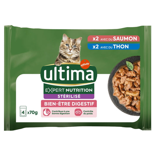 Croquettes pour Chien Stérilisé Bien Être Digestif ULTIMA