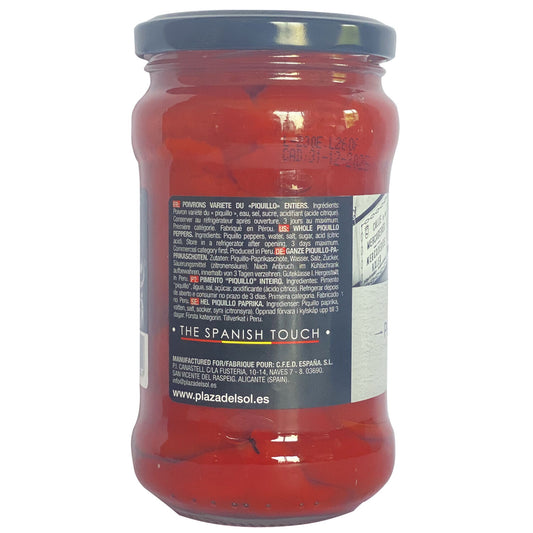 PLAZA DEL SOL Ganze Piquillo-Paprikaschoten