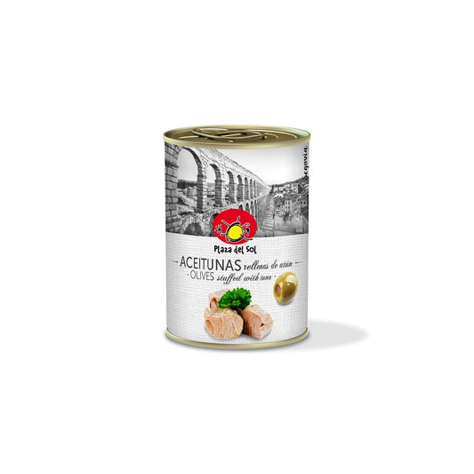 Olives Vertes Farcies Thon PLAZA DEL SOL la boite de 120g net égoutté