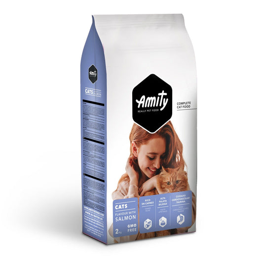Croquettes pour Chat Adulte Saumon AMITY Le sac de 2kg