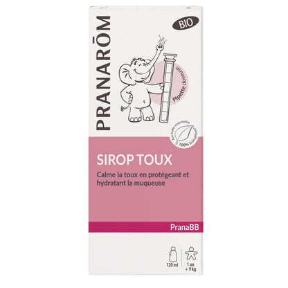 Sirop Calme la Toux Protégeant et Hydratant la Muqueuse Bio PranaBB PRANAROM 