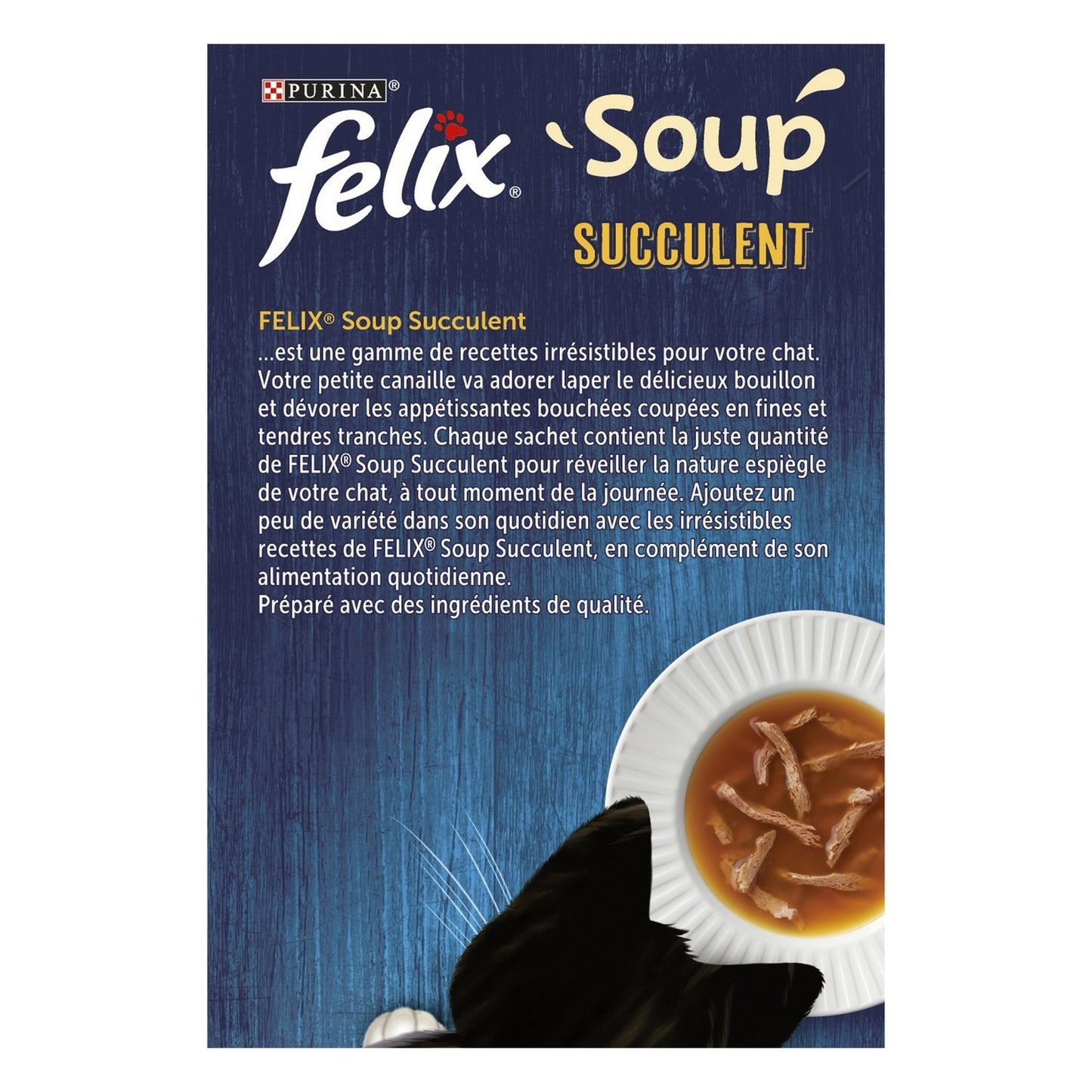 Soupe pour Chat Adulte au Cabillaud, au Thon & Carrelet FELIX