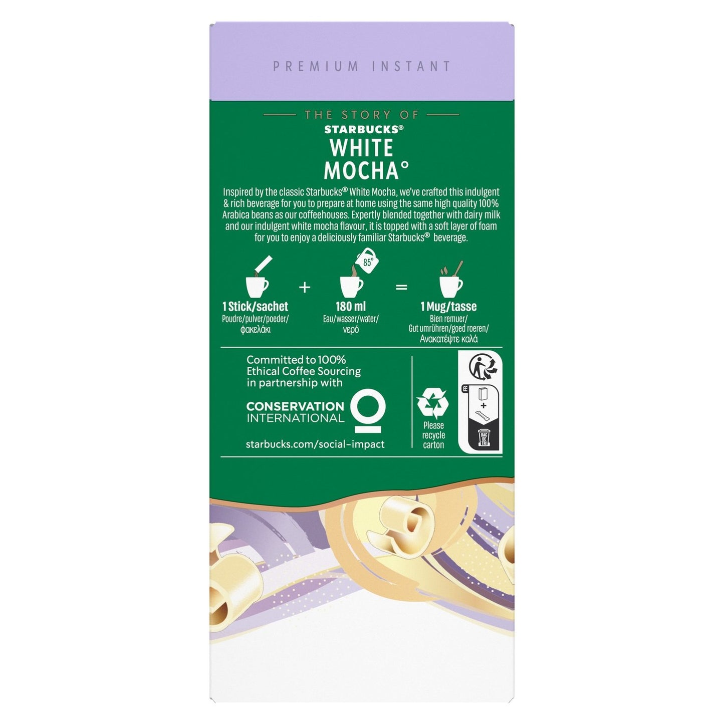 Café Soluble White Mocha STARBUCKS