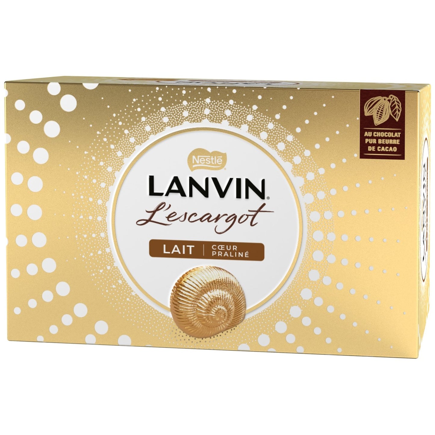 Chocolat au Lait Fourré au Praliné Escargot LANVIN