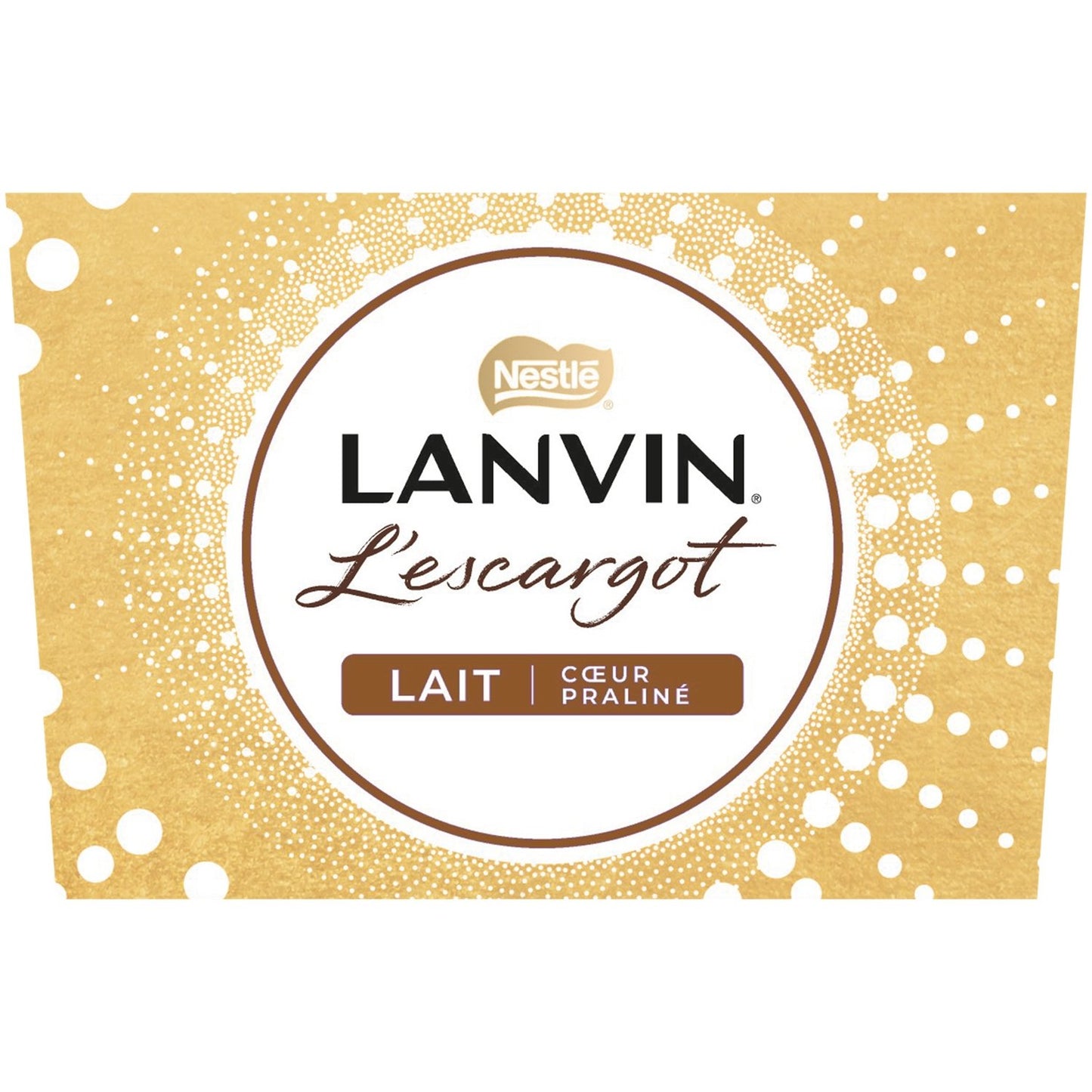 Chocolat au Lait Fourré au Praliné Escargot LANVIN