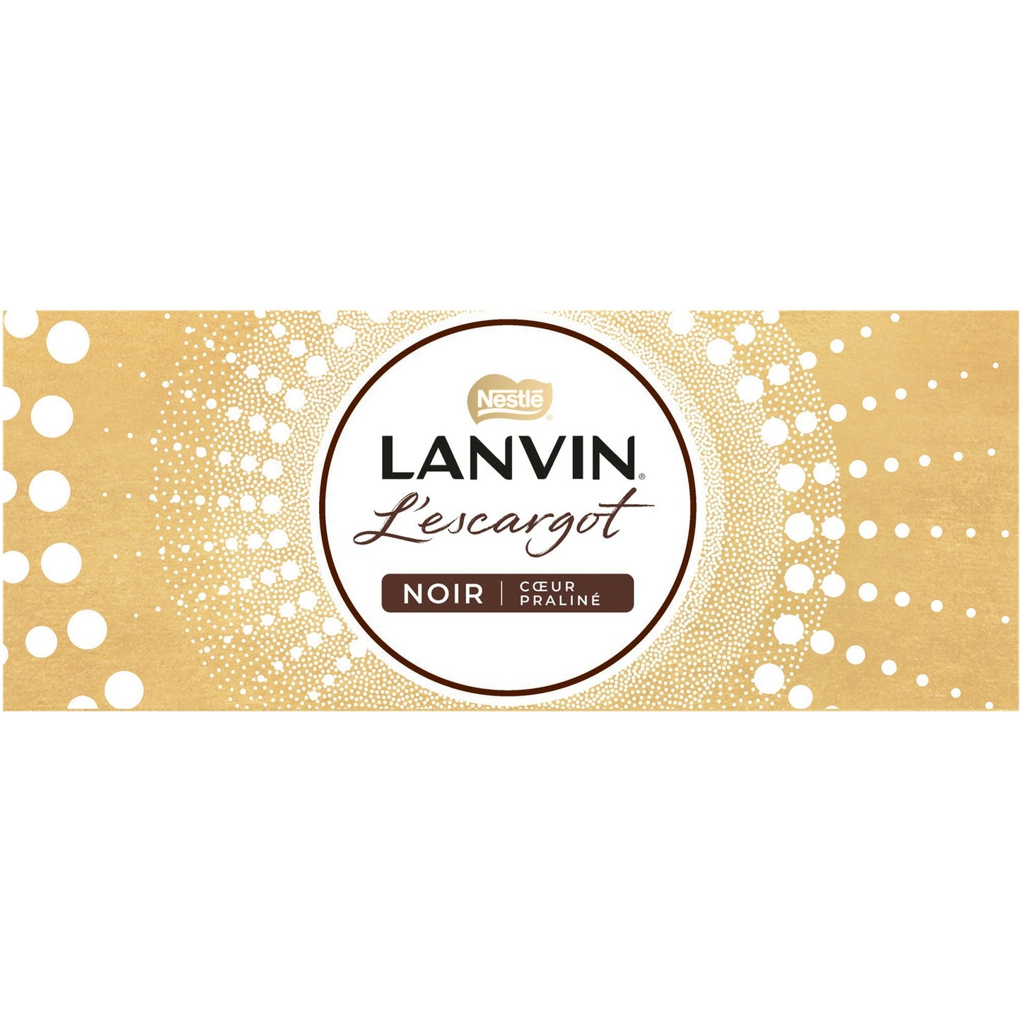 Chocolat Noir Fourré au Praliné Escargot LANVIN