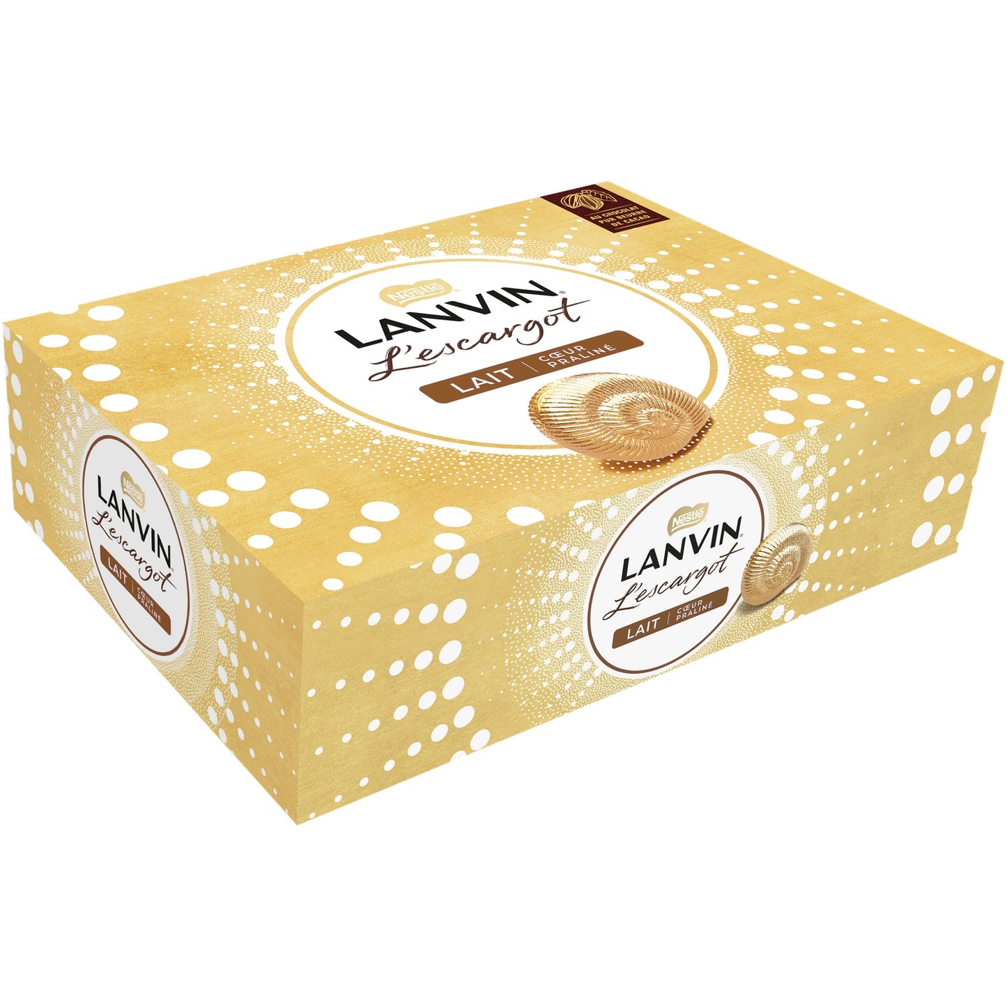 Chocolat au Lait Fourré au Praliné Escargot LANVIN