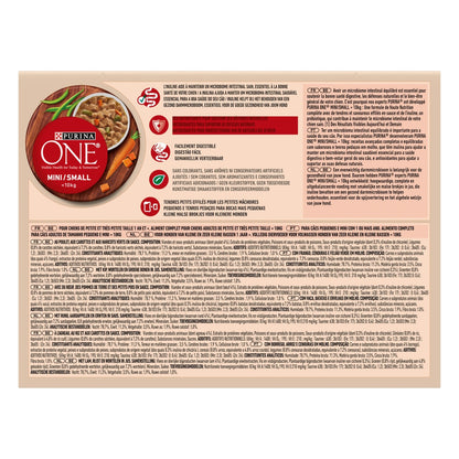 PURINA ONE Adult Dog Food Small &lt; 10kg Microbiome Chicken Beef Lamb