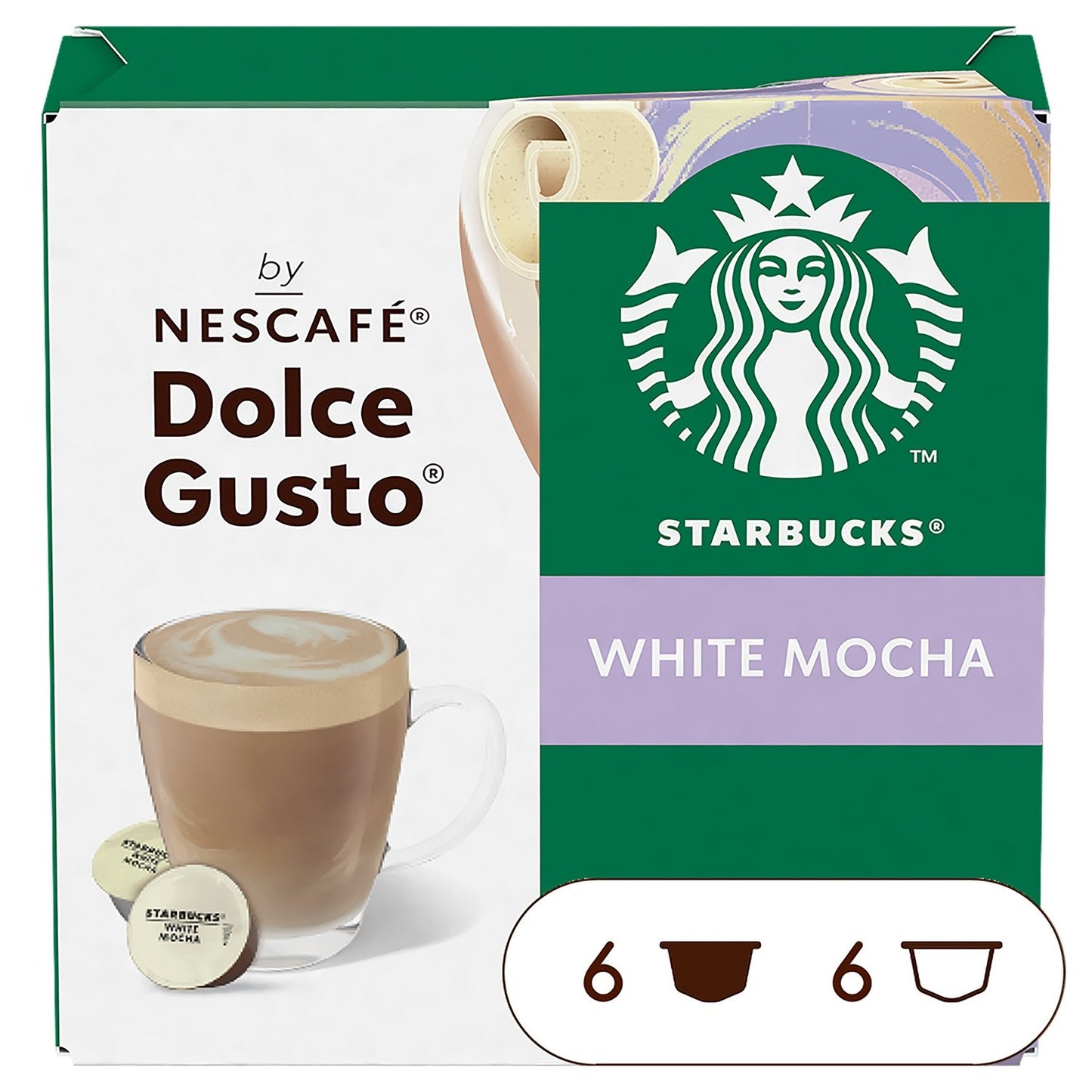 Mocha Blanc Capsules Compatible Dolce Gusto STARBUCKS