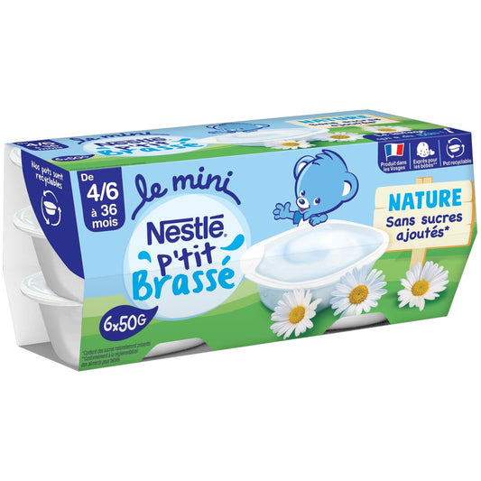 Dessert Bébé Dés 4/6 Mois, Nature NESTLE 4 pots de 90g