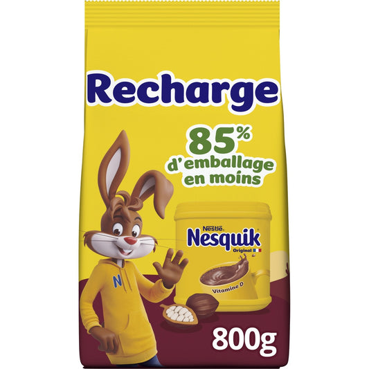 Chocolat en Poudre Nesquik NESTLE le paquet de 800g