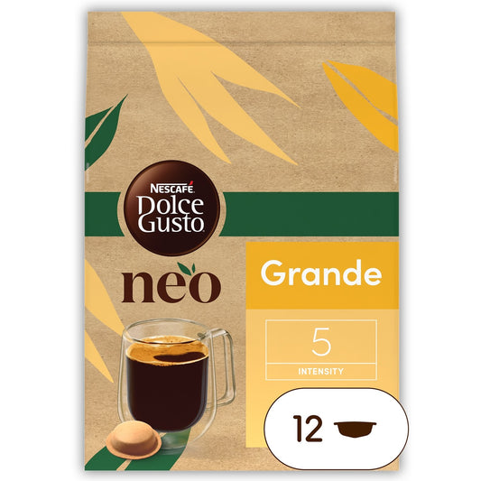 Café Dosettes Grande Intensité 5 NESCAFE DOLCE GUSTO NEO la boîte de 12 dosettes