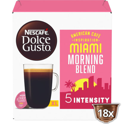 Miami Coffee Capsules Intensity 5 Compatible with Dolce Gusto NESCAFE