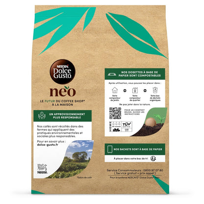 [ANTI-GASPILLAGE] Cappuccino Dosettes Compatible Dolce Gusto Neo NESCAFE DOLCE GUSTO NEO - Date de durabilité minimale : 31/07/2025