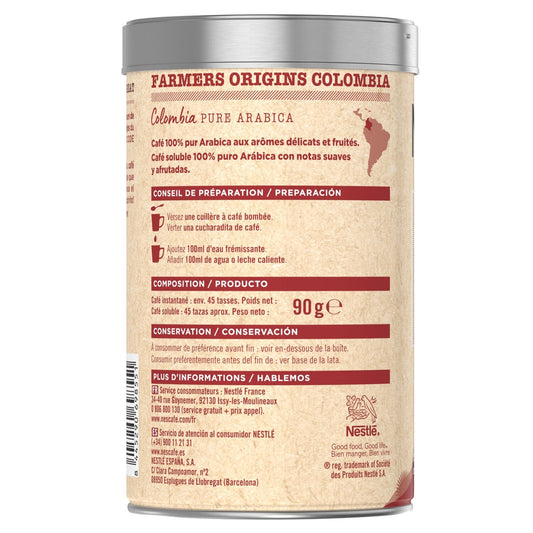 Café Soluble Colombia Intensité 6 NESCAFE FARMERS ORIGINS