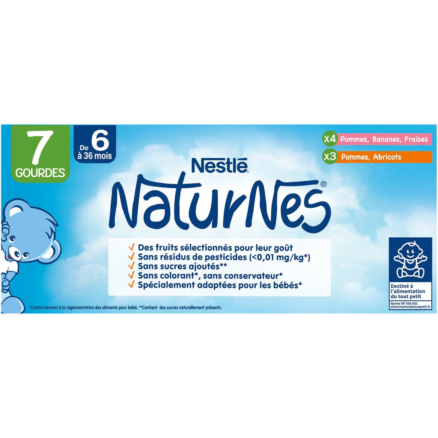 Compote bébé dès 6 mois Multi-Fruits Naturnes NESTLE 