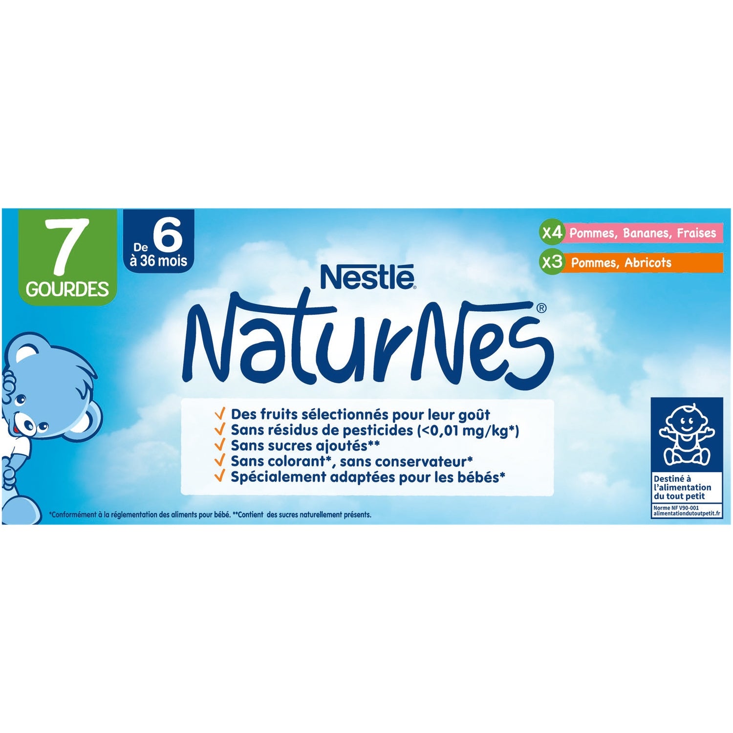 Compote bébé dès 6 mois Multi-Fruits Naturnes NESTLE 
