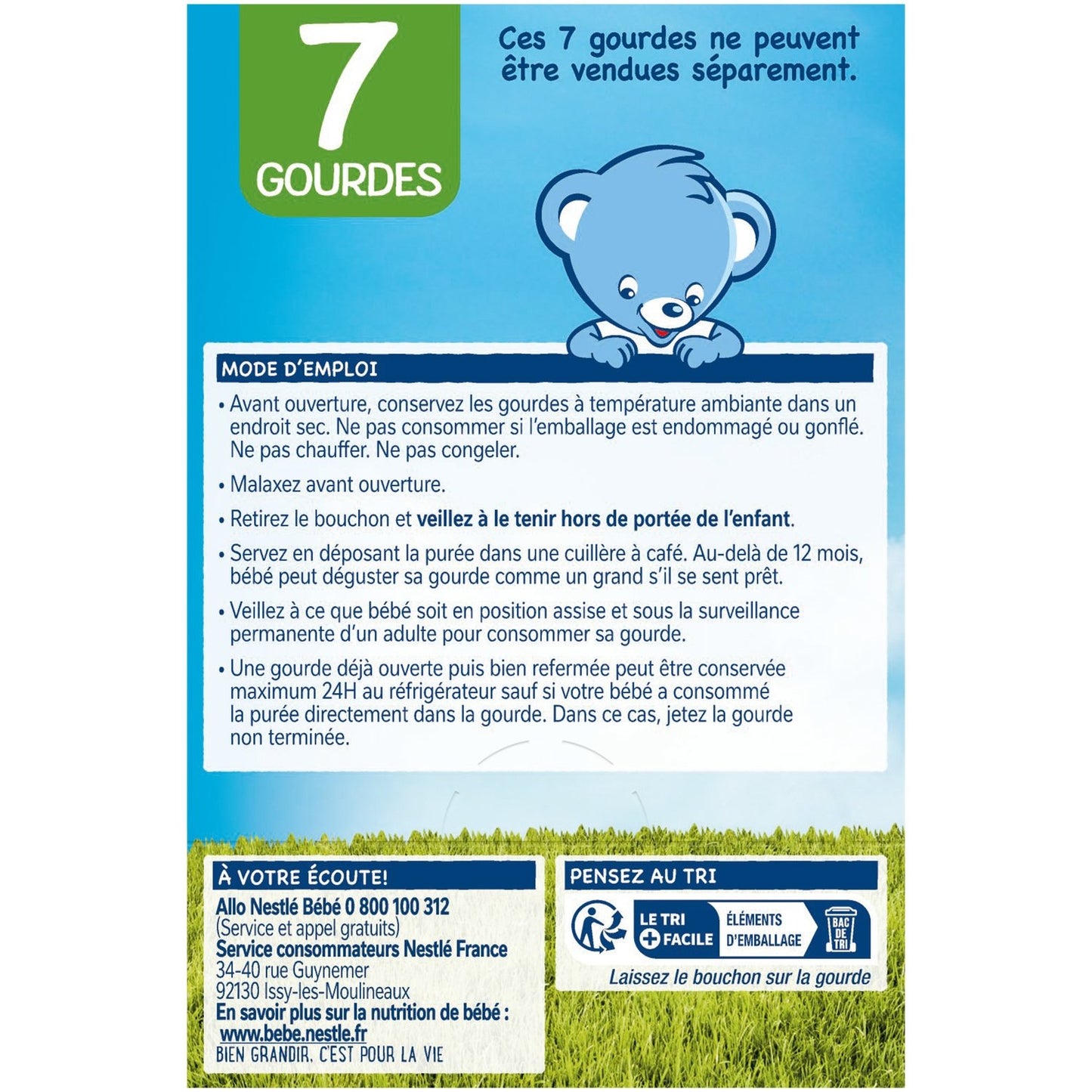Compotes Bébé Dés 6 Mois, Fruits et Légumes NESTLE