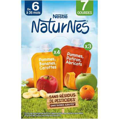 Compotes Bébé Dés 6 Mois, Fruits et Légumes NESTLE
