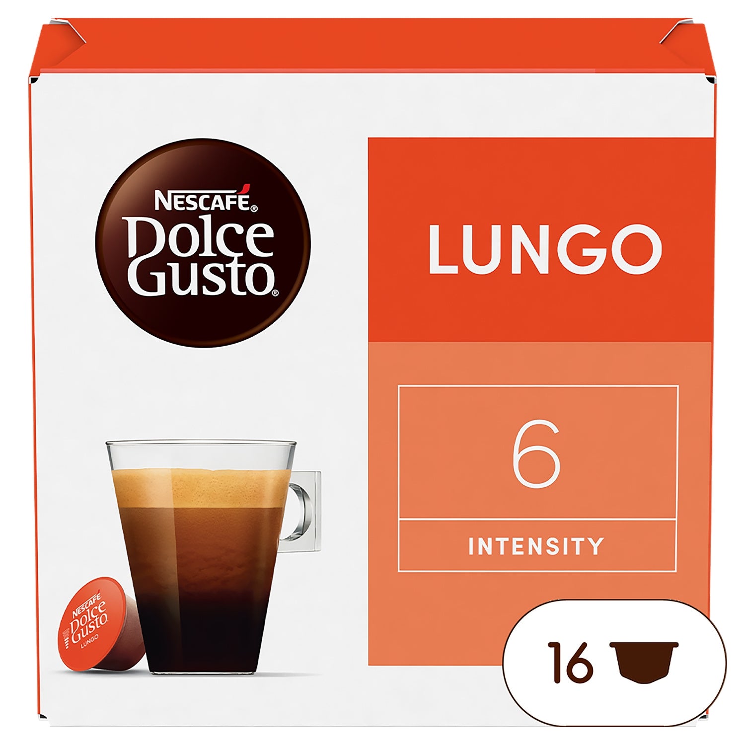 Café Capsules Lungo Intensité 6 Compatible Dolce Gusto NESCAFE DOLCE GUSTO 