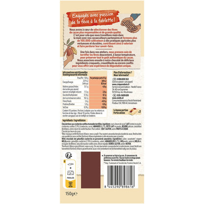 Tablette de Chocolat Noir les Recettes de l'Atelier Cranberries et Amandes NESTLE
