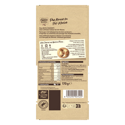 Tablette de Chocolat Blanc NESTLE DESSERT 