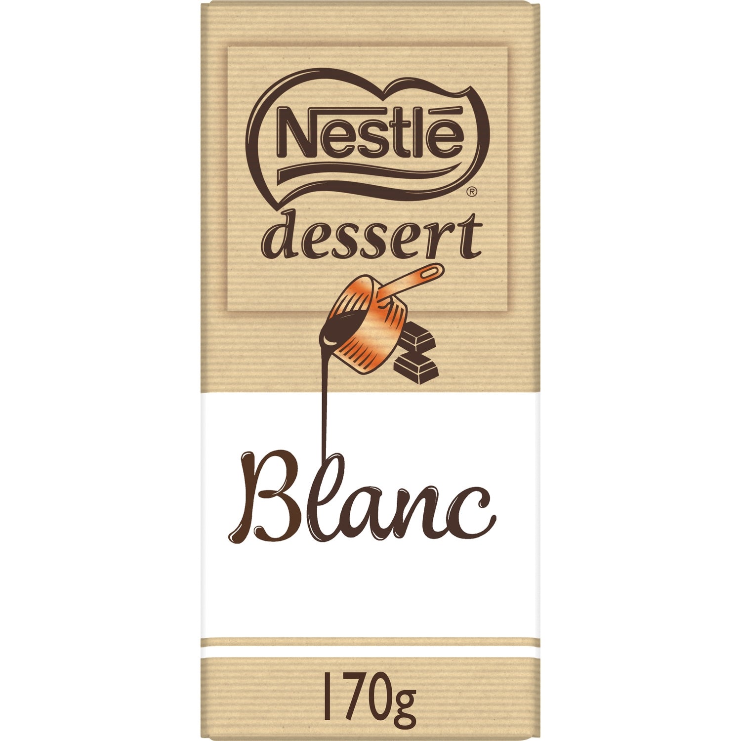 Tablette de Chocolat Blanc NESTLE DESSERT 
