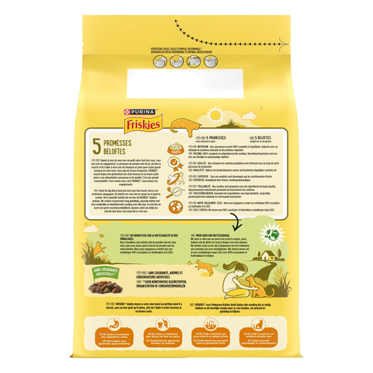 Croquettes pour Chat Adulte Poulet Légume FRISKIES
