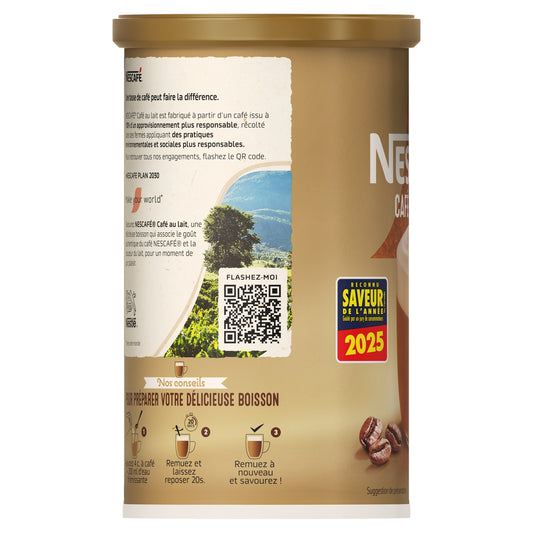 Café Soluble Cappuccino Café au Lait NESCAFE 