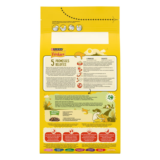 Croquettes pour Chat Adulte Poulet Boeuf Légume FRISKIES