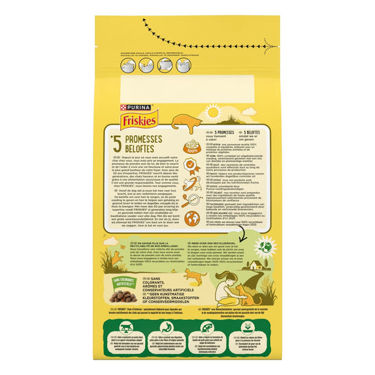 Croquettes pour Chat Adulte Chat d'Intérieur Poulet Légume FRISKIES