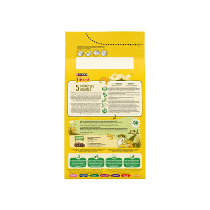 Croquettes pour Chat Adulte Lapin Poulet Légume FRISKIES