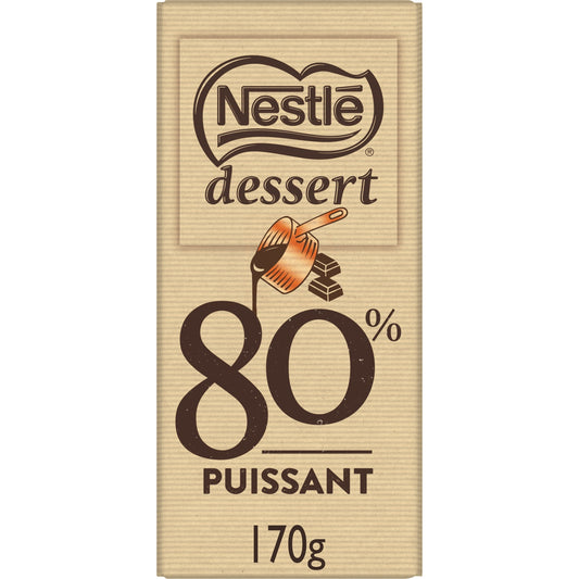 Tablette de Chocolat Noir 80% NESTLE DESSERT 