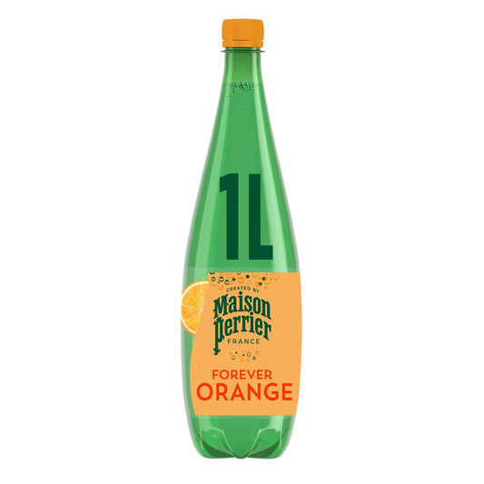 Eau Gazeuse Gazeuse Aromatisée Orange MAISON PERRIER FOREVER la bouteille de 1L