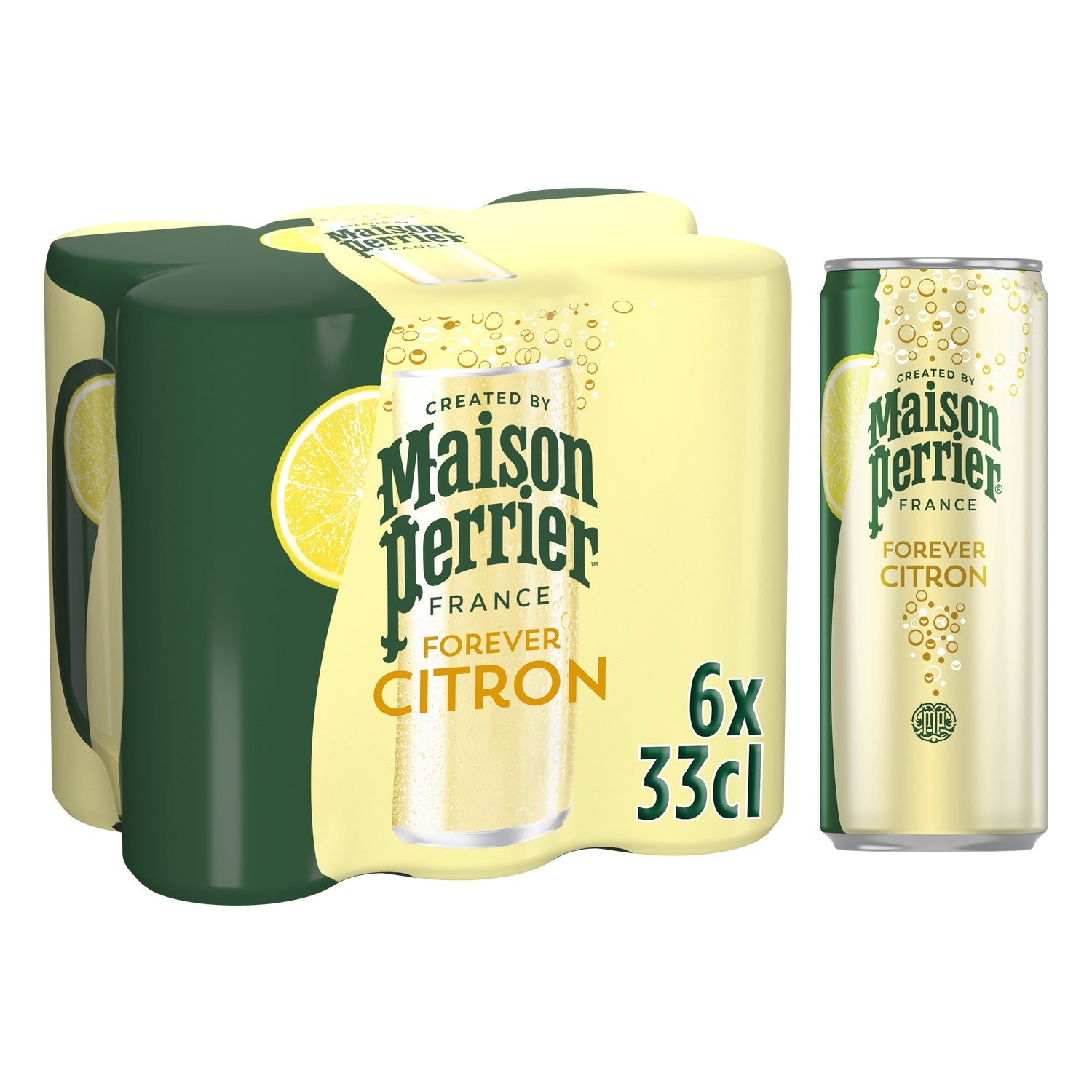 Eau Gazeuse Aromatisée Citron MAISON PERRIER 