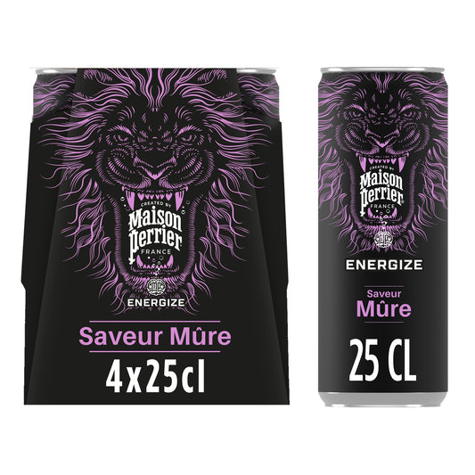 Boisson Énergisante Saveur Mûre PERRIER 