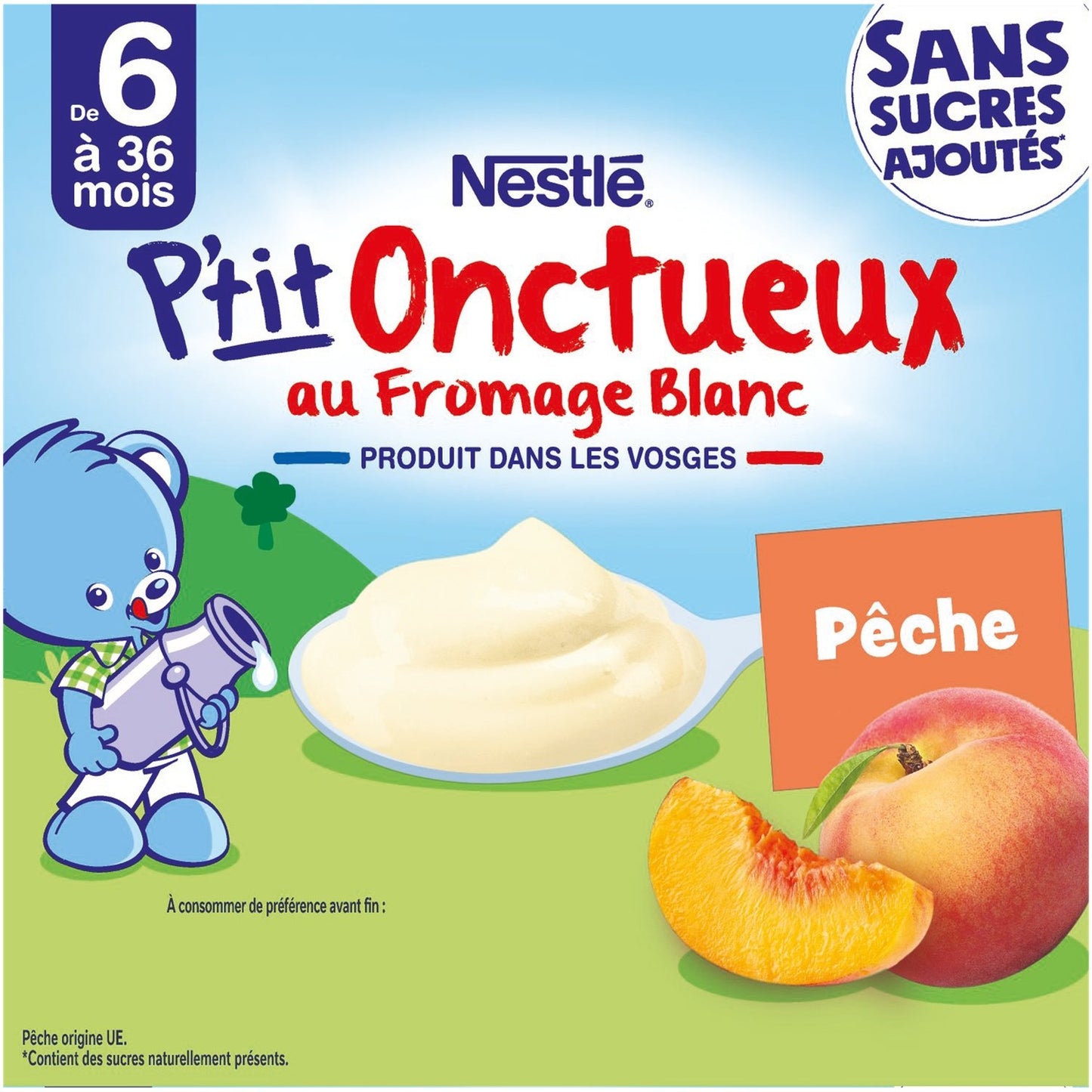 Dessert Bébé Dés 6 Mois, Pêche NESTLE