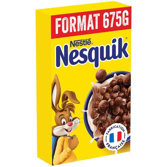 Céréales Nesquik Chocolat NESTLE la boite de 675g