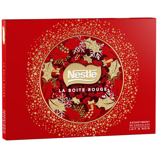 Assortiment de Chocolats Noir de Noël NESTLE - Gamme de Noël 2025 la boite de 198g