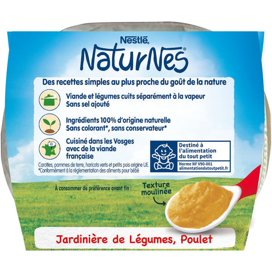 Baby Meal From 6 Months: Garden of Vegetables and Chicken Naturnes NESTLE