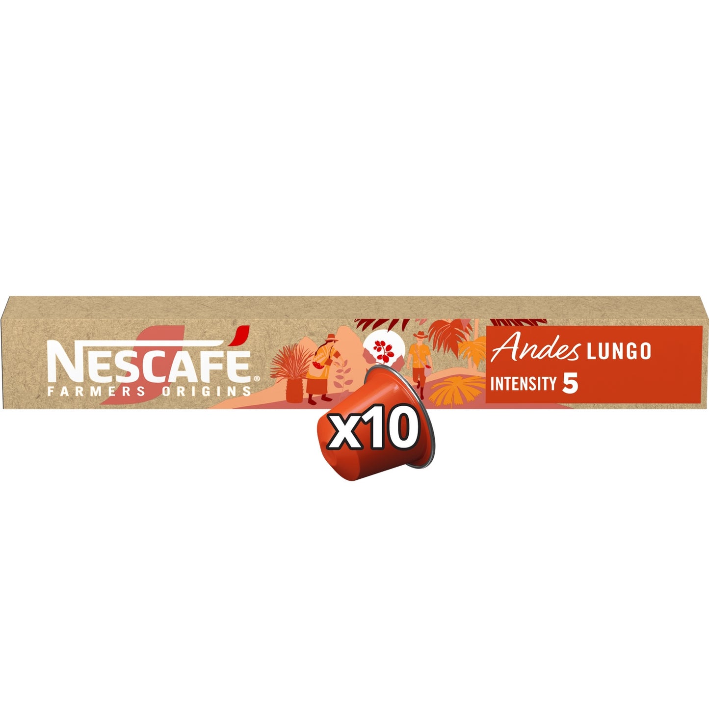 Café Capsules Lungo Intensité 5 Andes Compatible Nespresso NESCAFE FARMERS ORIGINS 