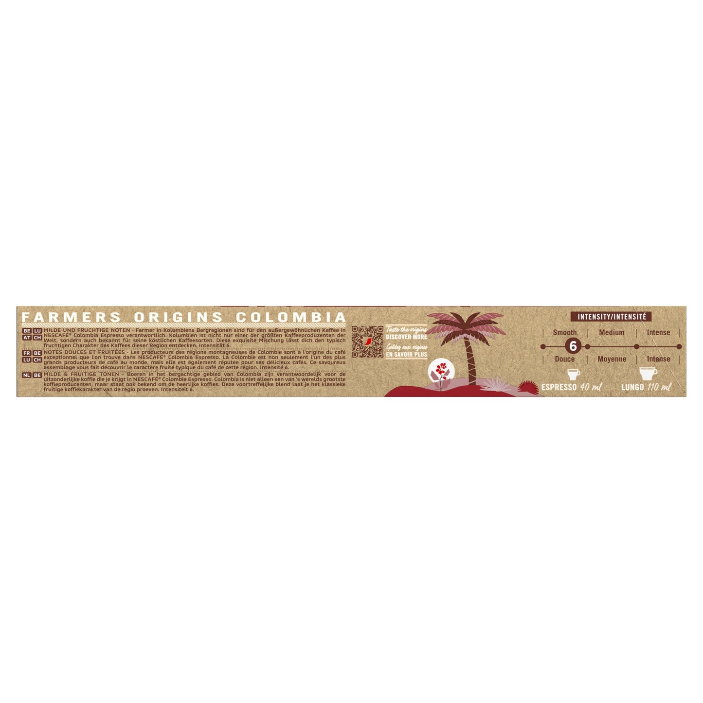 Café Capsules Espresso Intensité 6 Colombia Compatible Nespresso NESCAFE FARMERS ORIGINS 