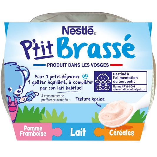 Dessert Bébé Dés 10 Mois, Pomme Framboise Lait et Céréales NESTLE
