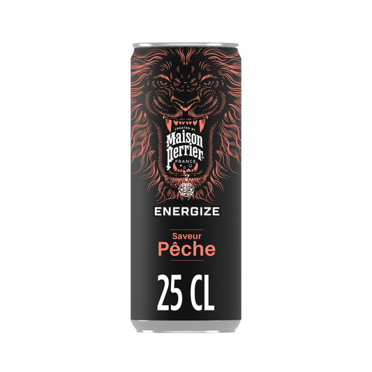 Boisson Énergisante Goût Pêche PERRIER 