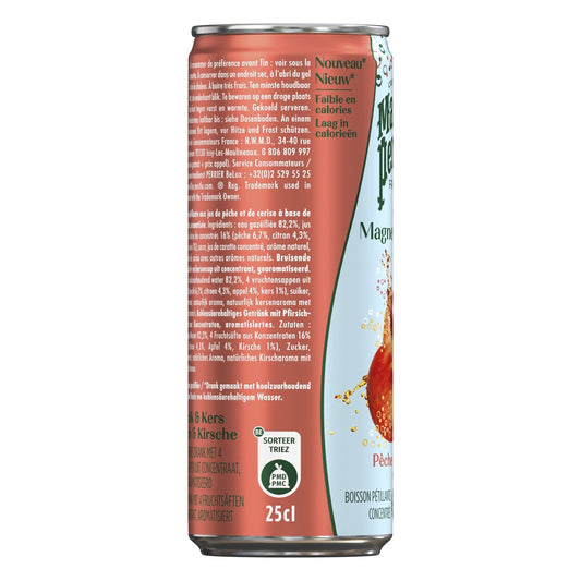 PERRIER Peach Cherry Flavored Sparkling Water