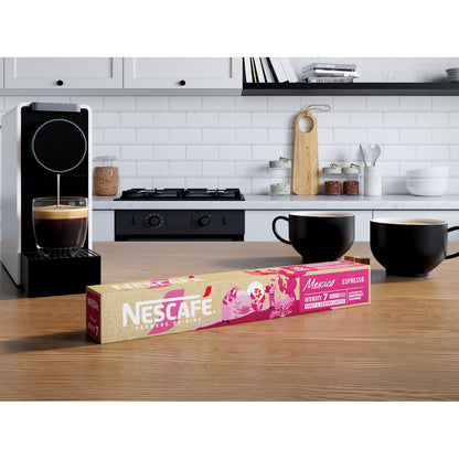 Café Capsules Espresso Intensité 7 Mexico Compatible Nespresso NESCAFE FARMERS ORIGINS 