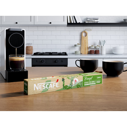 Café Capsules Lungo Intensité 8 Brazil Compatible Nespresso NESCAFE FARMERS ORIGINS 