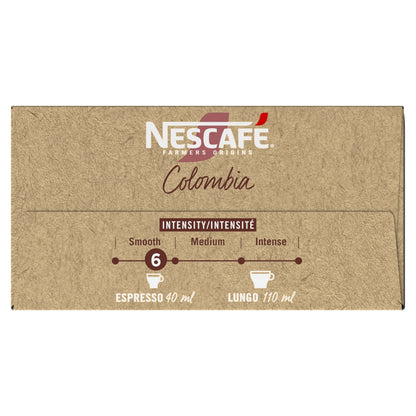 Café Capsules Espresso Intensité 6 Colombia Compatible Nespresso NESCAFE FARMERS ORIGINS 