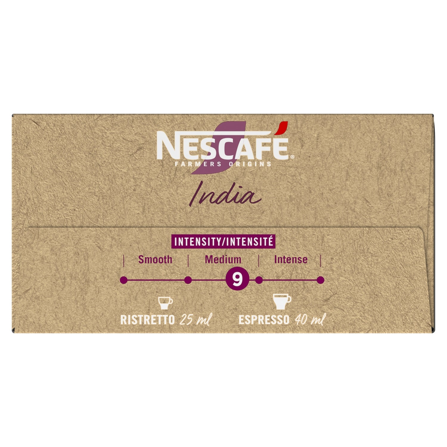 Café Capsules Espresso Intensité 9 India Compatible Nespresso NESCAFE FARMERS ORIGINS 