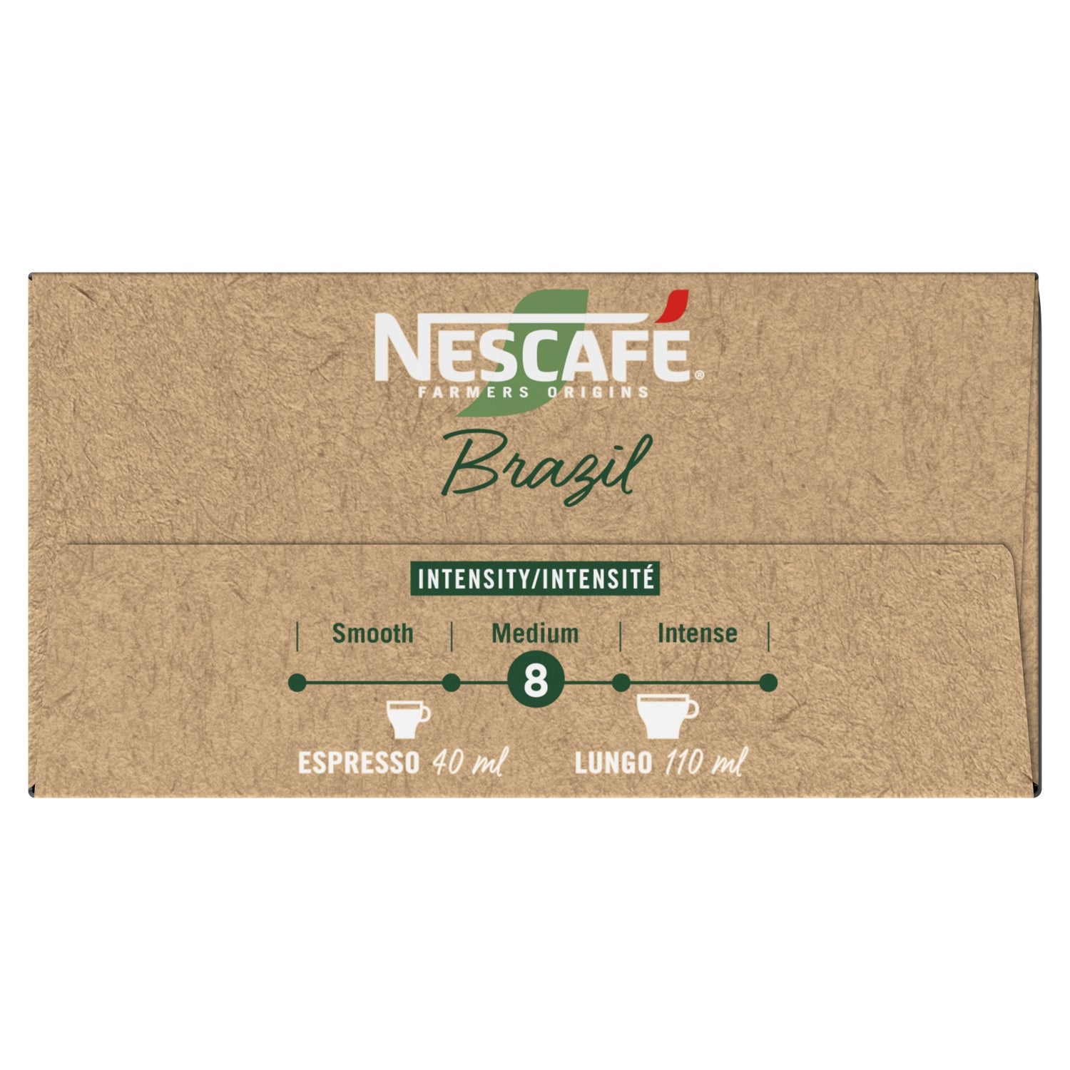Café Capsules Lungo Intensité 8 Brazil Compatible Nespresso NESCAFE FARMERS ORIGINS 